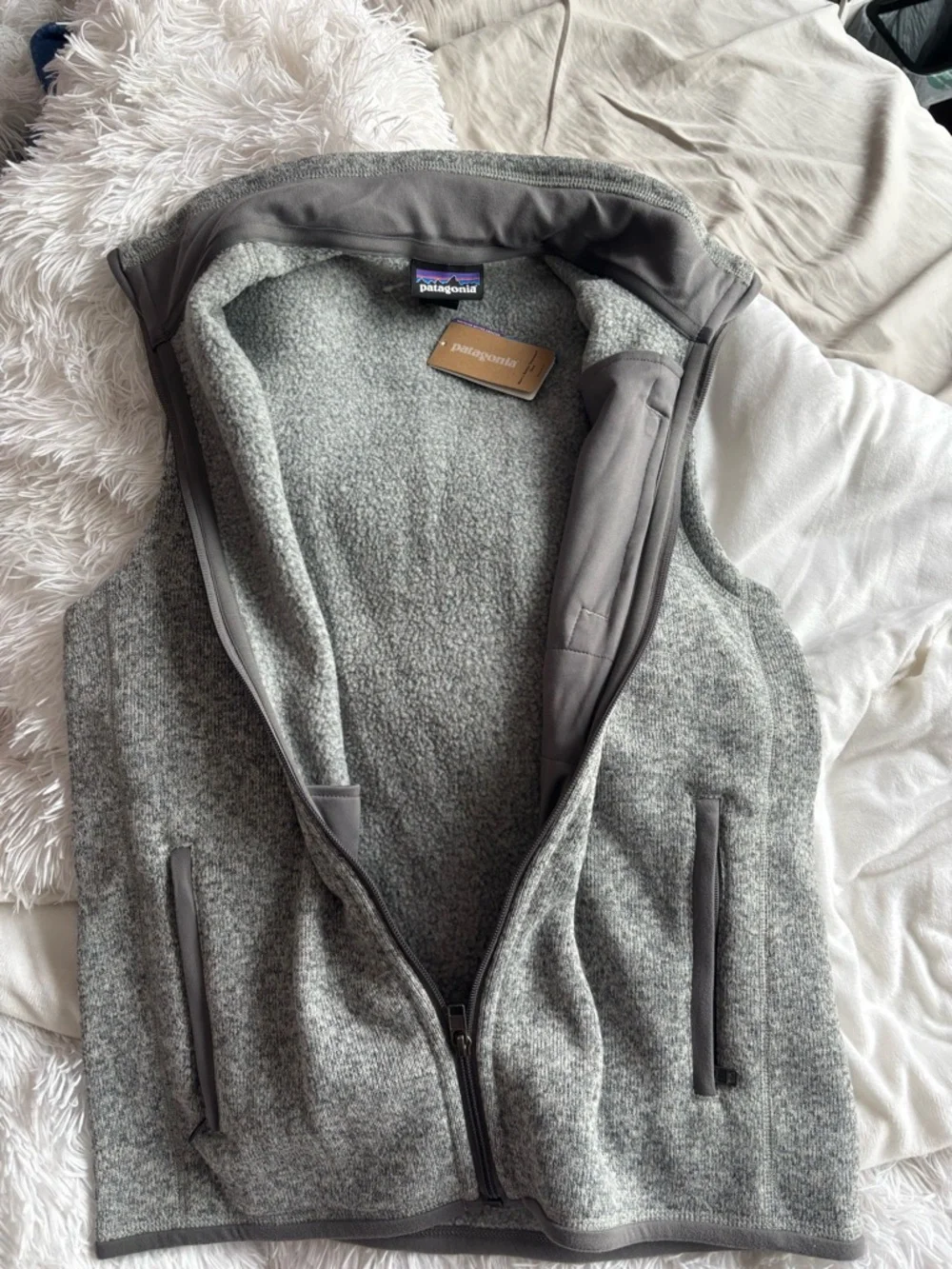 Patagonia Gray Fleece Vest - Mens/Unisex - Picture 4 of 6